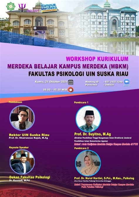 Workshop Kurikulum Merdeka Belajar Kampus Merdeka Mbkm Fakultas