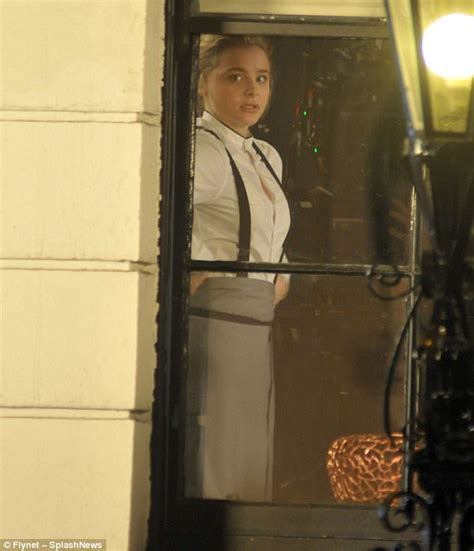 Chloë Grace Moretz Shoots Scenes For The Widow In Dublin Daily Mail