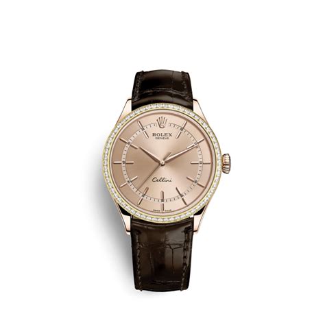 Check spelling or type a new query. Rolex Cellini Time 50705RBR Rose Gold Watch (Pink) | World's Best