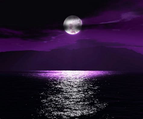 Purple Sunset Beautiful Moon Pictures Purple Love