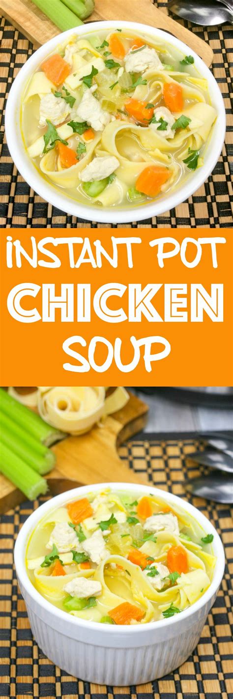 My favorite (and i think the best) chicken noodle soup! Instant Pot Chicken Noodle Soup: Hearty veggies, and tender chicken will warm you from the ...