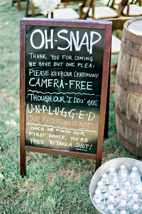 unplugged wedding ceremony sign ideas - Hi Miss Puff