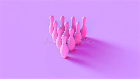 Pink Bowling Pins Stock Abbildung Illustration Von Winkel 147152824
