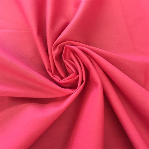 Cerise Pink Plain Poly Cotton Fabric 45 Wide Per Metre Etsy UK