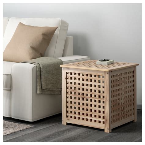 Choose a round accent table for a large, open foyer, or a narrow rectangular table for a smaller entryway. HOL side table, acacia | IKEA Indonesia