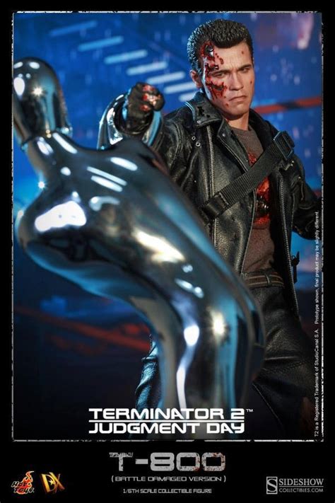 Preview Hot Toys T2 Judgment Day 16th Scale Dx13 T 800 Battle