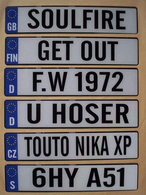 Custom Germany License Plate Personalized European Plate German Tag