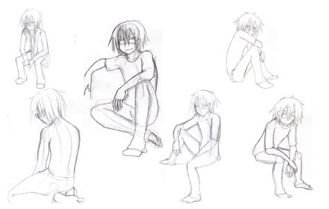 How To Draw Sitting Poses Drawing People Drawing