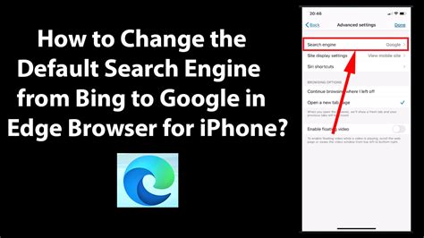 How To Change From Bing To Goole Microsoft Edge How To Change Bing To