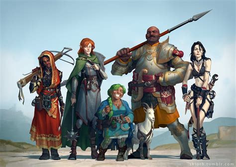 Pathfinder Rpg Party Commission By Skiorh Character Portraits