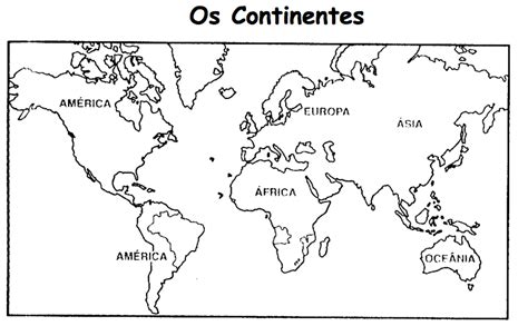 Mapamundi Para Colorear Con Nombres De Continentes El Mapa Mundi Y Sus