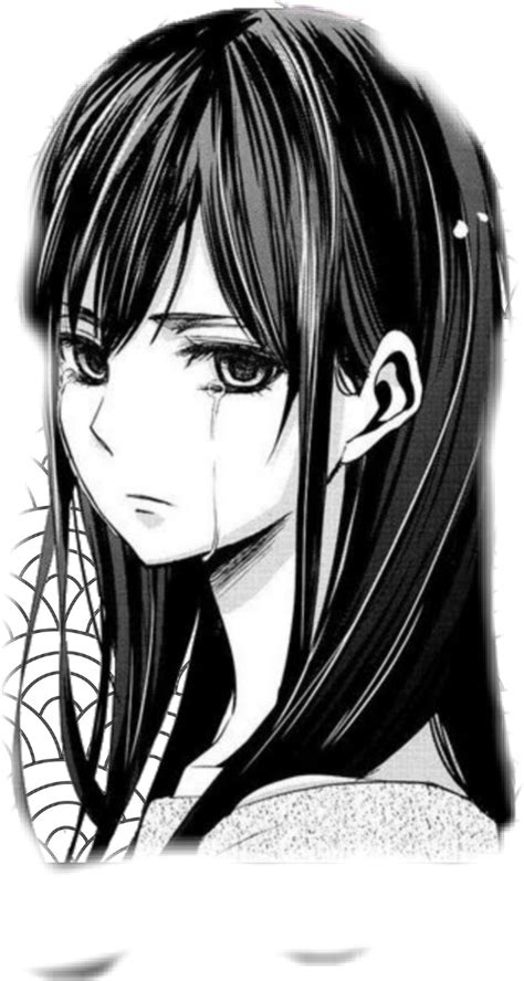 Tears Tranen Anime Girl Sad Gacha Black White Sad