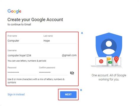 Steps On How To Create A Gmail Account To Send And Receive E Mail On