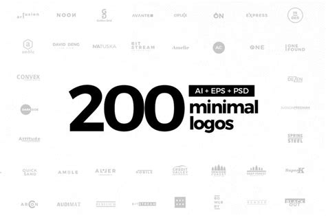Check Out My Behance Project “200 Minimal Logos Template”