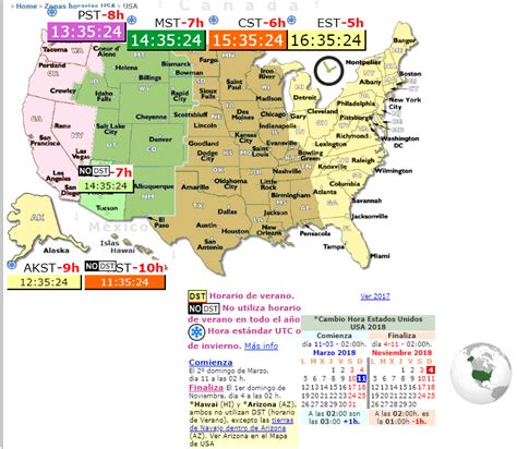 diferencia de horario entre estados unidos y argentina esta diferencia