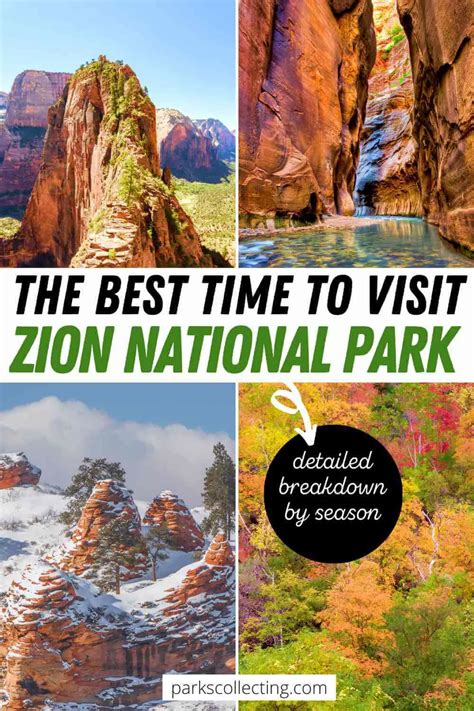 The Best Time Of Year To Visit Zion National Park Complete Guide