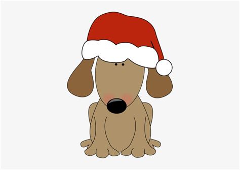 Dog Wearing A Santa Hat Cartoon Dog With Santa Hat Free Transparent