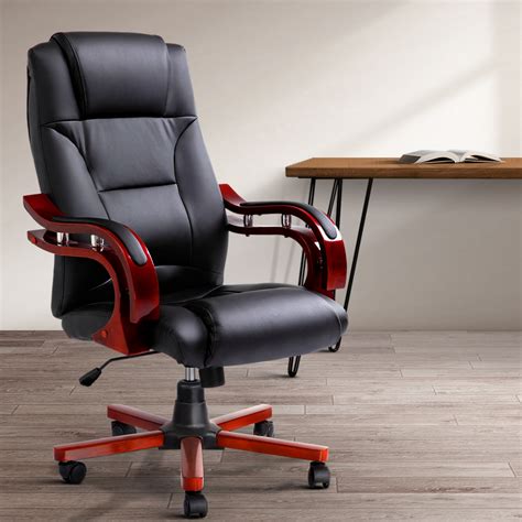 Check spelling or type a new query. Artiss Executive Wooden Office Chair Wood Computer Chairs ...