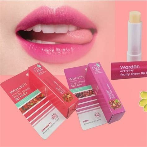 Wardah Fruity Sheer Lips Balm Lip Gloss Lip Care Lazada Indonesia