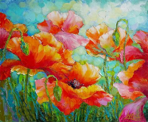 Poppies (2017) Oil painting by Viktoria Lapteva | Artfinder