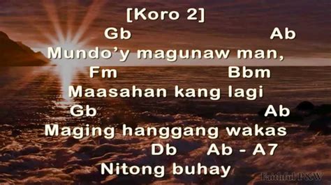 Dakilang Katapatan Tagalog Chords And Lyrics Youtube