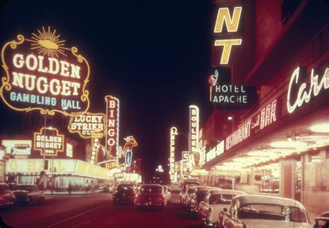 The Night View From Second And Fremont Street Of Downtown Las Vegas