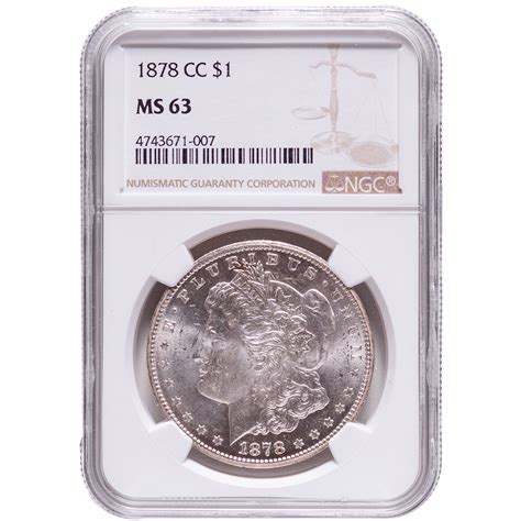 1878 Cc Morgan Silver Dollar Ngc Ms63 Numismax
