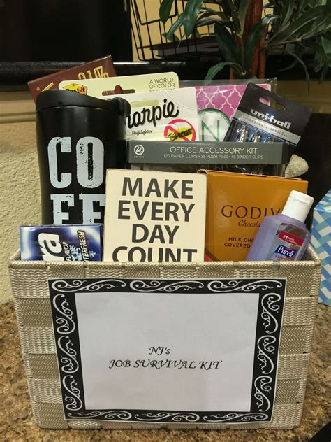 Maybe you would like to learn more about one of these? New Job Survival Kit | Survival kit gifts, New job ...
