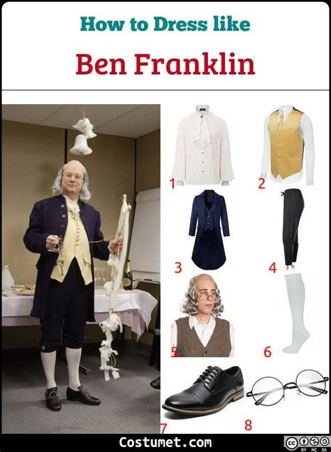 Benjamin Franklin Costume For Cosplay Halloween 2023 44 Off