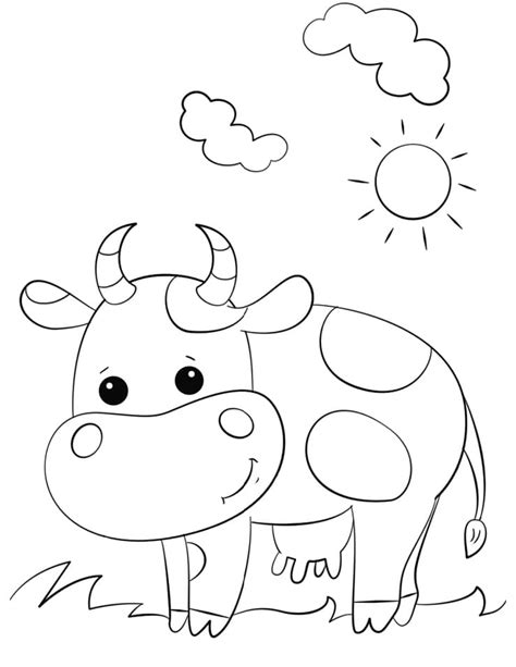 Top 15 Free Printable Cow Coloring Pages Online Free Printable Cow