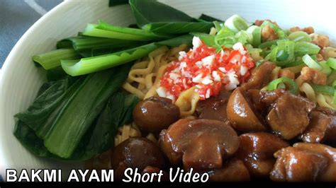 Bakmi Ayam Chicken Noodles Short Cooking Video Youtube