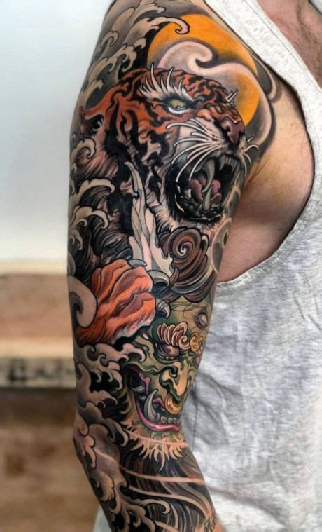 Tattoo rich in japanese culture. The 40 best half sleeve tattoos for men 27 | Japanese ...