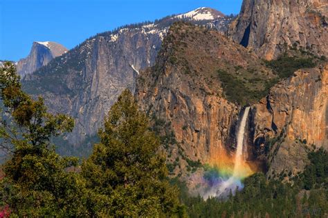 Bridal Veil Falls Yosemite Rainbow