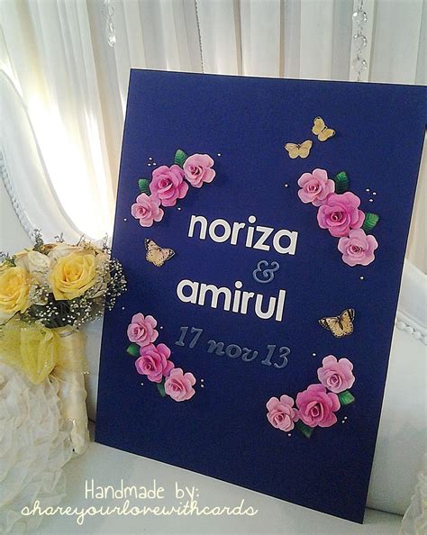 In the product customization section, add your photos, information you want to write. shareyourlovewithcards: Wedding Board / Welcome Board