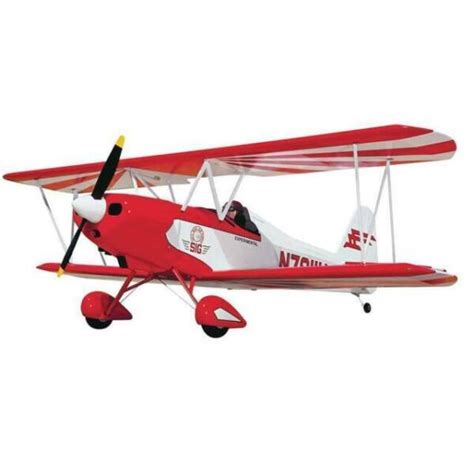 Sig Smith Miniplane Biplane Balsa Rc Airplane Kit Sigrc38 For Sale