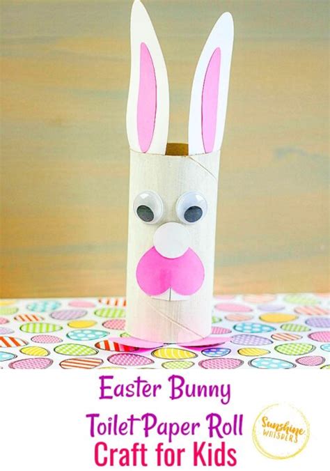 Easter Bunny Toilet Paper Roll Craft For Kids Sunshine Whispers
