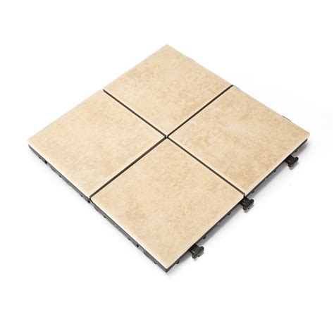 Just snap these interlocking tiles together for instant transformation of your space. interlocking plastic patio tiles weather resistant frost porcelain patio diy
