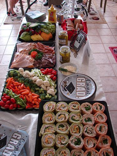 Here are five fun graduation party food ideas—pick the right one for you and your graduate. Food at Graduation 2009 | Graduation party foods, Graduation party planning, Graduation food