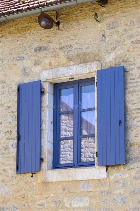 Window With Blue Shutters Stock Image Image Of Blue 32088337