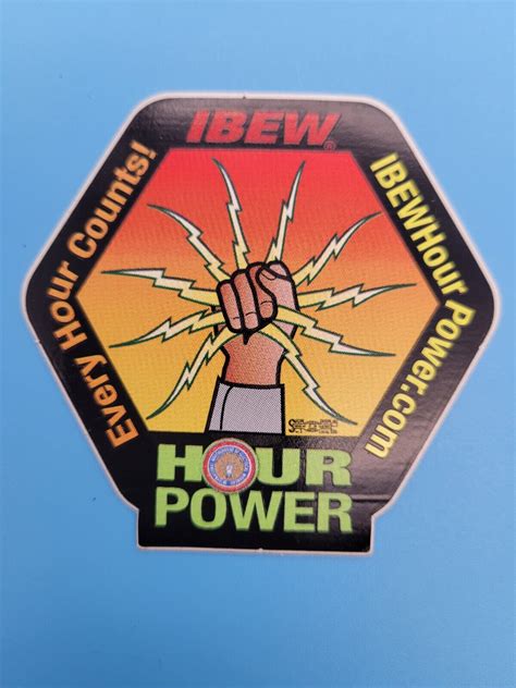 Rare IBEW Decal Another Job Tip from HourPower Decal/Sticker Every Hour