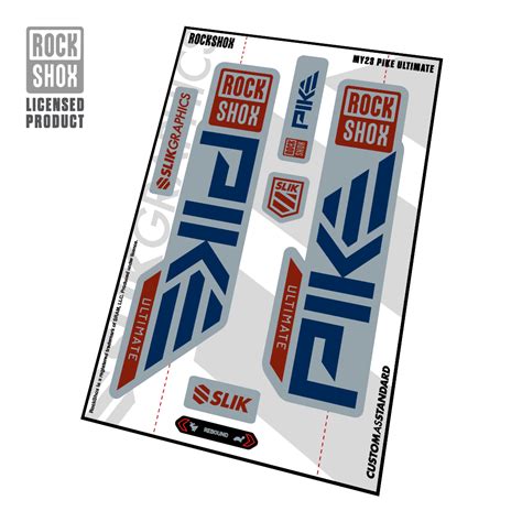 Rockshox Decal Kit For Pike Ultimate As Of 2023 Model Bike Components