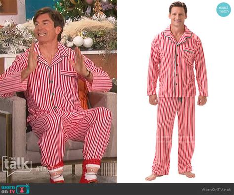 Wornontv Jerrys Red Candy Cane Stripe Pajamas On The Talk Jerry O