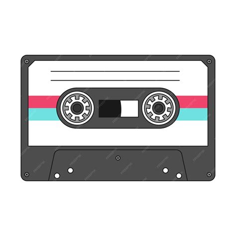 Premium Vector Retro Vintage Mixtape Audio Cassette In Retro Style Mix Tape Is A Musical