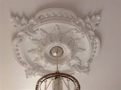 Whichever ceiling rose you choose, you'll enjoy stylish results for enjoyably little effort. 72cm polycarbonate decorative ceiling rose - The Period ...