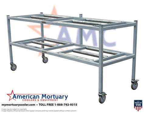 2 Tier Side Loading Mortuary Rack Model2tr American Mortuary Coolers