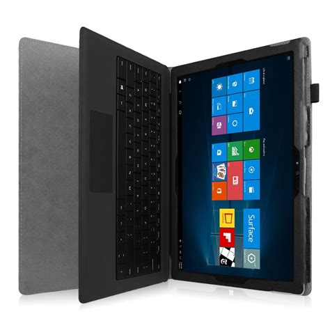 For Microsoft Surface Pro 3 12 Inch Leather Case Cover Bluetooth