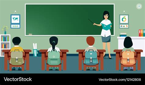 Classroom Royalty Free Vector Image Vectorstock