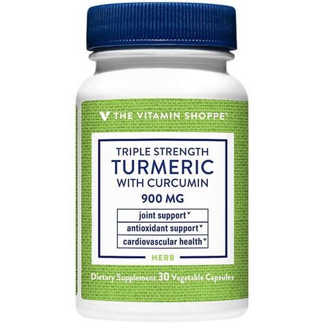 The Vitamin Shoppe Triple Strength Turmeric With Curcumin 900mg Supports Joint Mobility