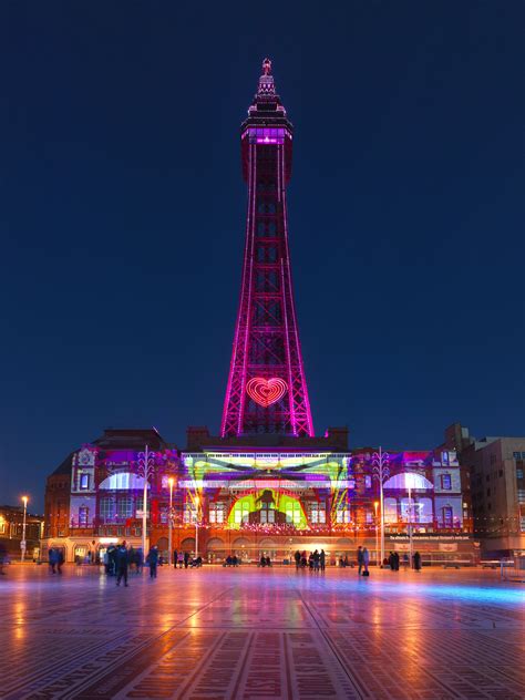 Blackpool Tower Light Projections Blackpool Pleasure Beach Blackpool