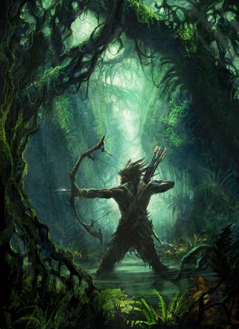 Jungle Hunter By Cliffhangar Fantasy Artwork Fantasy Landscape Fantasy Pictures